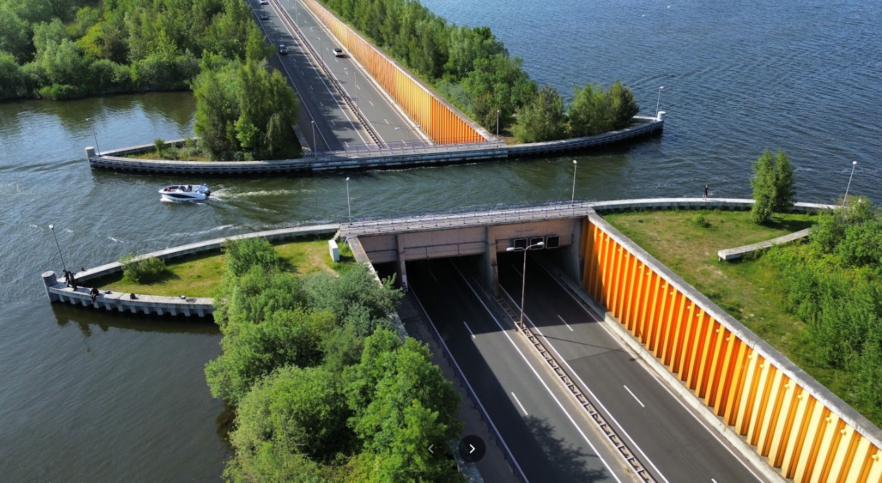 Fakta Menarik Jembatan Aquaduct Veluwemeer, Penelusuran langsung google Maps